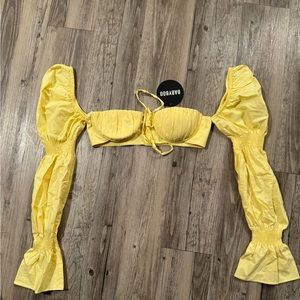 BABY BOO yellow crop size medium